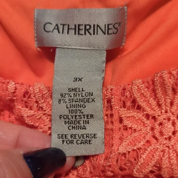 Crochet Peach Dress - Picture 9 of 12